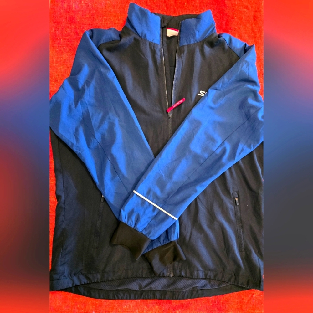 Swix Factor Men's Tech XC Skiing/Running Size XL Blue and Black Jacket
